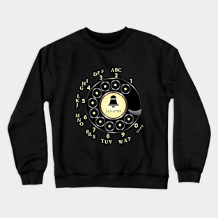 Retro Rotary Dial Crewneck Sweatshirt